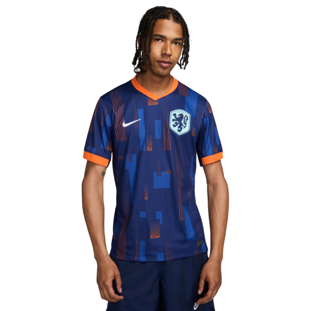 Camisa Seleção da Holanda II 24/25 - Torcedor Masculina - Azul com detalhes em laranja