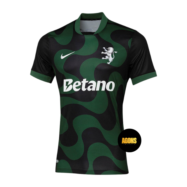 Camisa Sporting Lisboa alternativo 25/26 - Torcedor Masculina - Verde e preto