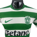 Camisa Sporting Lisboa I 25/26 - Jogador Masculina - Verde e branco