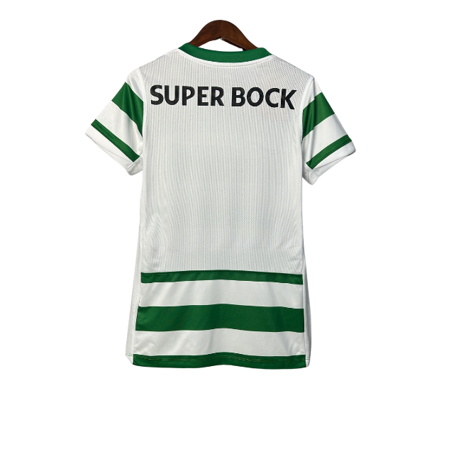 Camisa Sporting Lisboa I 25/26 - Torcedo Feminina - Verde e branco