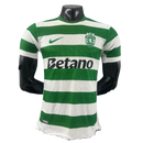 Camisa Sporting Lisboa I 25/26 - Jogador Masculina - Verde e branco