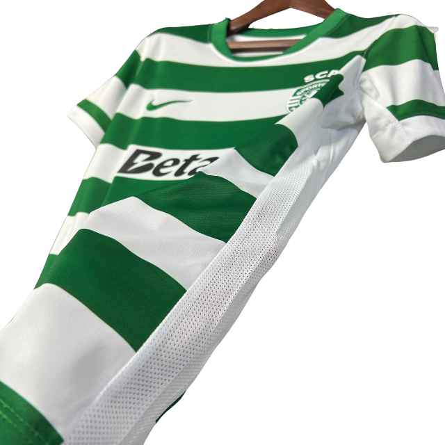 Camisa Sporting Lisboa I 25/26 - Torcedo Feminina - Verde e branco