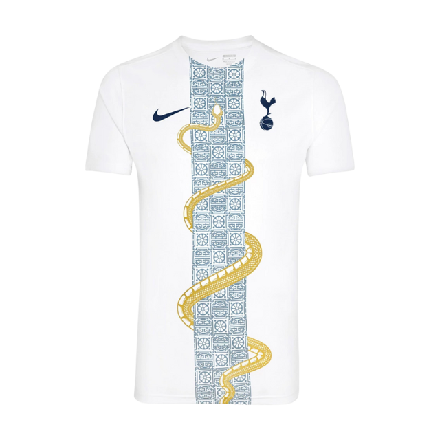 Camisa Tottenham Pré Jogo Ano da Cobra 25/26 Torcedor - Branca