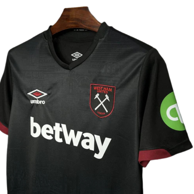 Camisa West Ham United Away 2024/25 - Preto
