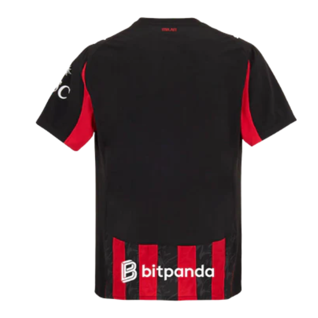 Camisa AC Milan I 25/26 - Torcedor Masculina - Vermelha e preta