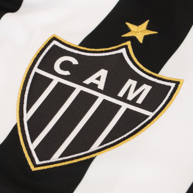 Camisa Atlético mineiro Home 25/26 - Torcedor masculino -Preto e branco com detalhes dourados