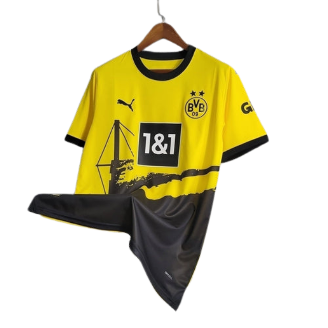 Camisa Borussia Dortmund I 23/24 - Torcedor Masculina - Amarela