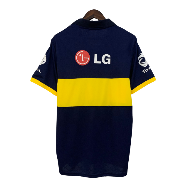 Camisa Boca Juniors Retrô 2009/10 Torcedor Masculina - Azul e amarelo