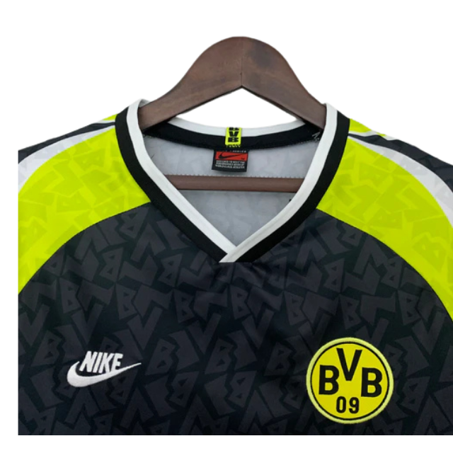 Camisa Retrô Borussia Dortmund 1995/96 Away - Preta