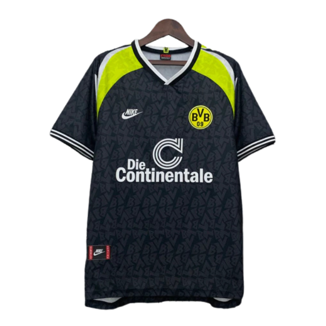 Camisa Retrô Borussia Dortmund 1995/96 Away - Preta