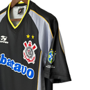 Camisa Retrô Corinthians III 1999 - Masculina - Preta com detalhes em amarelo e cinza