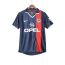 Camisa Retrô Paris Saint-Germain I 2001/02 - Torcedor Masculina -  azul e vermelha