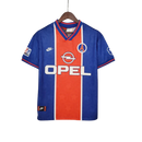 Camisa Retrô Paris Saint-Germain I 1995/96 - Torcedor Masculina -  azul e vermelha
