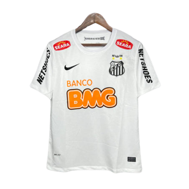 Camisa Retrô Santos Titular 11/12 - Torcedor Masculina - Branca