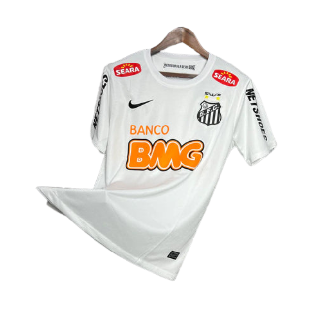 Camisa Retrô Santos Titular 11/12 - Torcedor Masculina - Branca