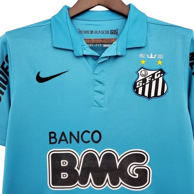 Camisa Retrô Santos 2012 Centenário Edição Limitada - Azul - Torcedor Masculina