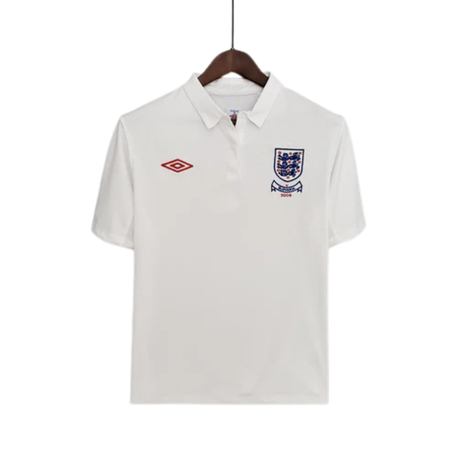 Camisa Retrô Seleção Inglaterra 2010/10 Home - Branca