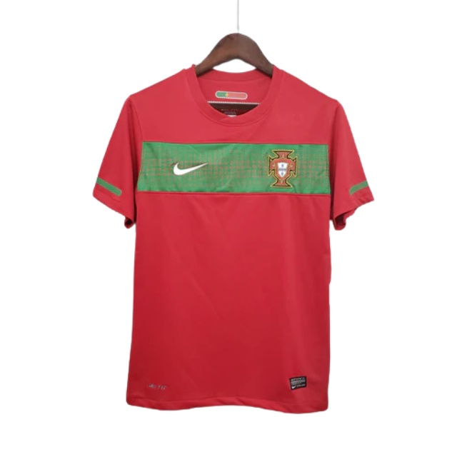Camisa Retrô Seleção Portugal 2009/10 Home - Torcedor Masculina - Vermelha e verde