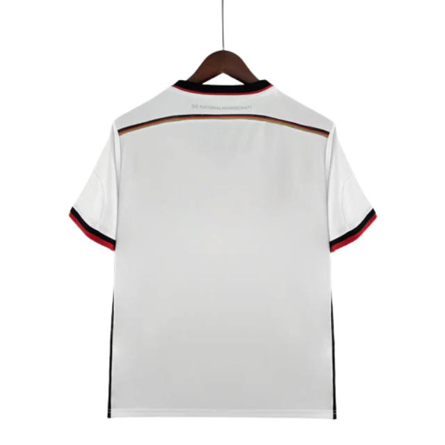 Camisa Retrô Seleção da Alemanha I 2014 - Masculina -Branca e vermelha