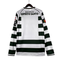 Camisa Retrô Sporting Lisboa I 2001/2003 manga longa - Reebok Masculina - Branca com detalhes em verde