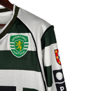 Camisa Retrô Sporting Lisboa I 2001/2003 manga longa - Reebok Masculina - Branca com detalhes em verde