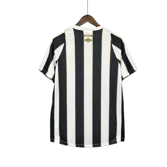 Camisa Santos II 24/25 - Torcedor Masculina - Preta e branca