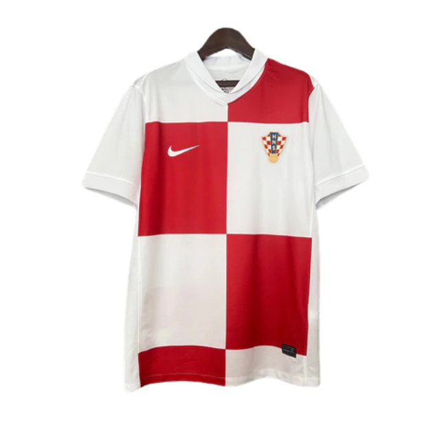 Camisa Seleção da Croácia I 24/25 - Torcedor Masculina - Branca e vermelha