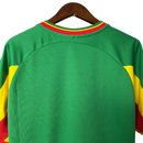 Camisa Retrô Seleção Senegal 2002 Away -Verde com detalhes vermelho e amarelo