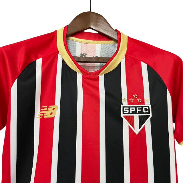 Camisa São Paulo II 25/26 Torcedor Feminina - Vermelho + Branco