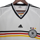 Camisa Retrô Seleção da Alemanha I 1998 - Branca com detalhes vermelho e amarelo