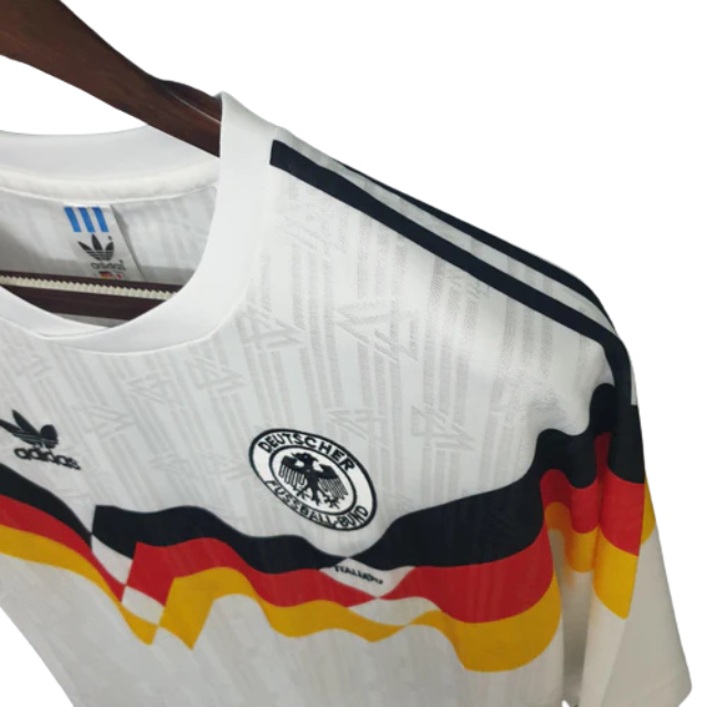 Camisa Retrô Seleção da Alemanha I 1990 - Torcedor - Branca
