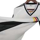 Camisa Retrô Seleção da Alemanha I 1998 - Branca com detalhes vermelho e amarelo