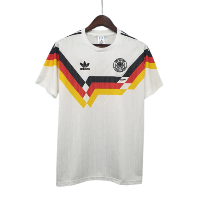 Camisa Retrô Seleção da Alemanha I 1990 - Torcedor - Branca