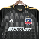 Camisa Colo Colo do Chile Away 25/26 - Torcedor Masculina - Preto com detalhes dourado