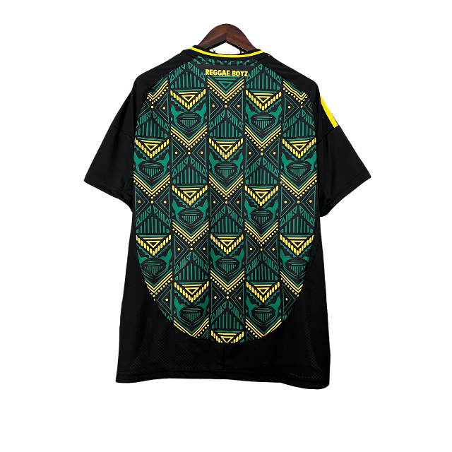 Camisa Seleção Jamaica II 24/25 - Torcedor Masculina - Preta com detalhes verde e amarelo