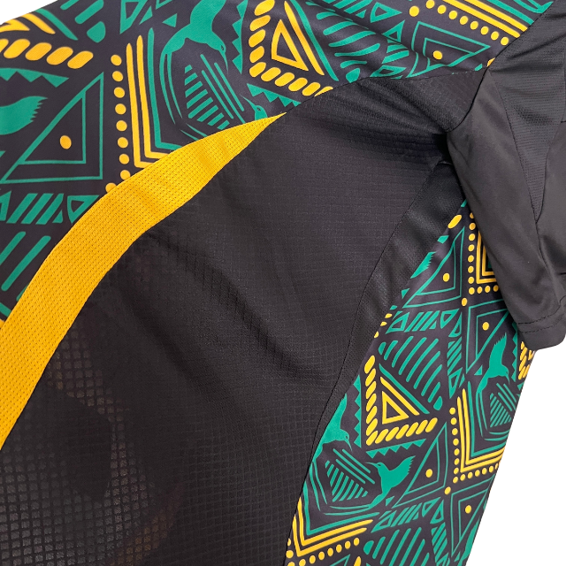 Camisa Seleção Jamaica II 24/25 - Torcedor Masculina - Preta com detalhes verde e amarelo