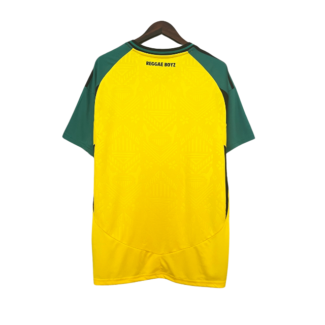 Camisa Seleção Jamaica I 24/25 - Torcedor Masculina - Amarela com detalhes verde