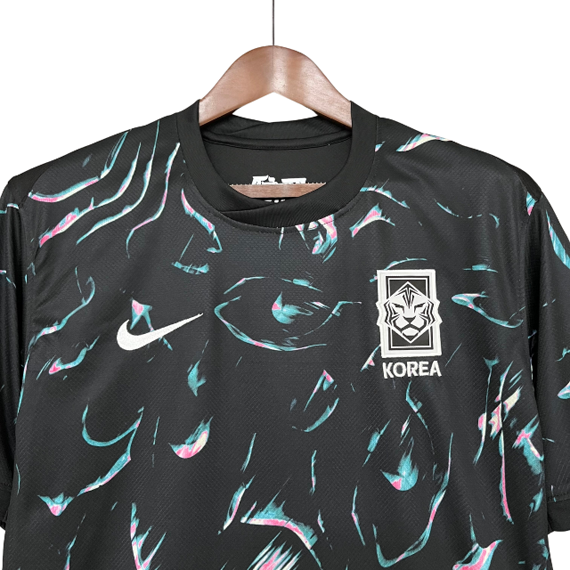 Camisa Seleção Coreia do Sul II 24/25 - Torcedor Masculina - Preta com detalhes em azul e rosa