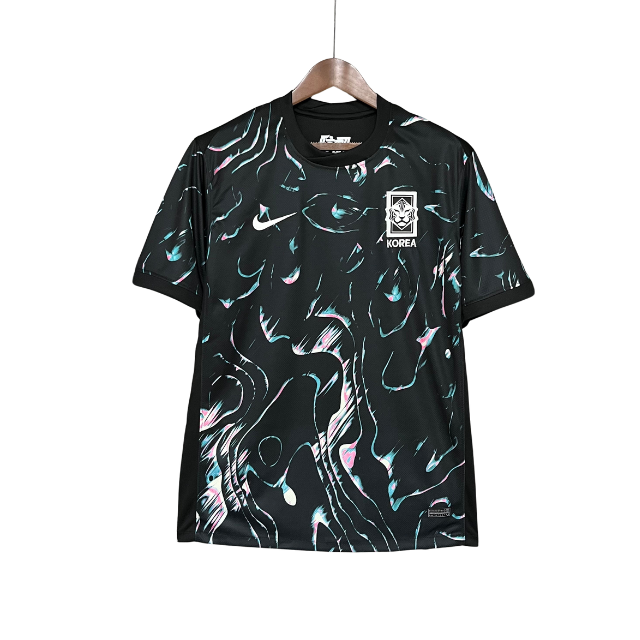 Camisa Seleção Coreia do Sul II 24/25 - Torcedor Masculina - Preta com detalhes em azul e rosa