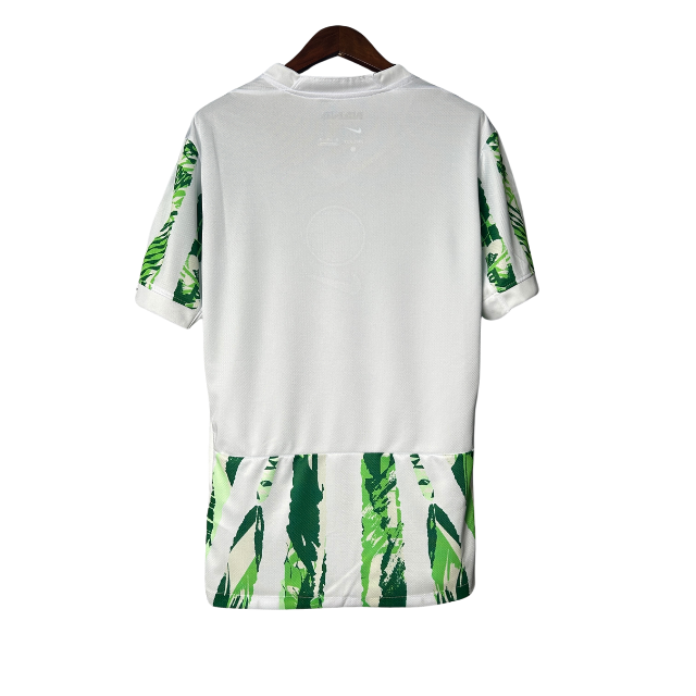 Camisa Nigéria I 25/26 - Torcedor Masculina -Branca com detalhes verde