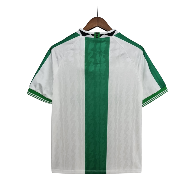 Camisa Retrô Seleção Nigéria Retro 96/98 away - Branca e verde