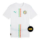 Camisa Senegal  I 25/26 - Torcedor Masculina - Branca com detalhes em verde