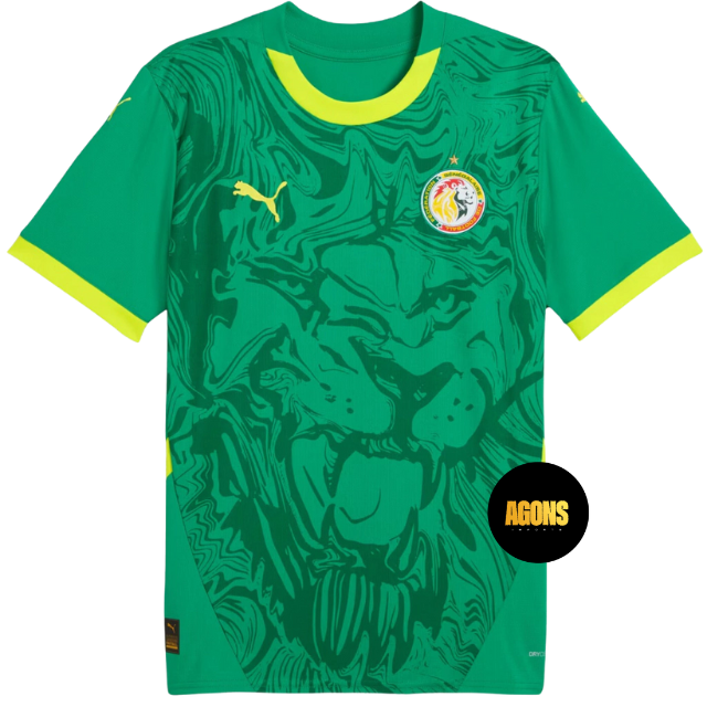 Camisa Senegal  II 25/26 - Torcedor Masculina - Verde com detalhes amarelo