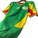 Camisa Retrô Seleção Senegal 2002 Away -Verde com detalhes vermelho e amarelo