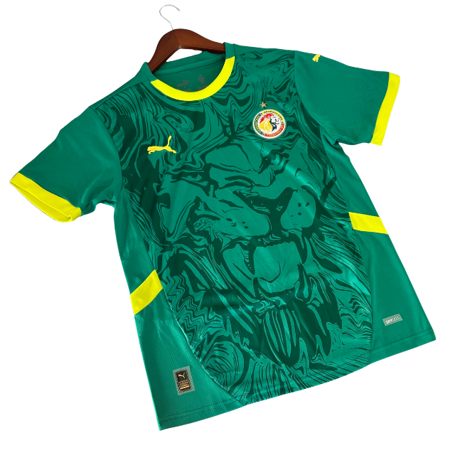Camisa Senegal  II 25/26 - Torcedor Masculina - Verde com detalhes amarelo