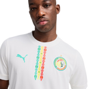 Camisa Senegal  I 25/26 - Torcedor Masculina - Branca com detalhes em verde