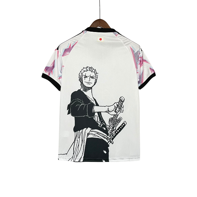 Camisa Japão Edição Especial Zoro Anime 24/25 Torcedor Masculina - Branca