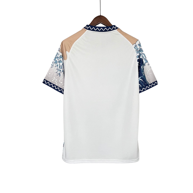 Camisa Japão Edição especial 24/25 - Torcedor Masculina - Bege com detalhes em azul e branco