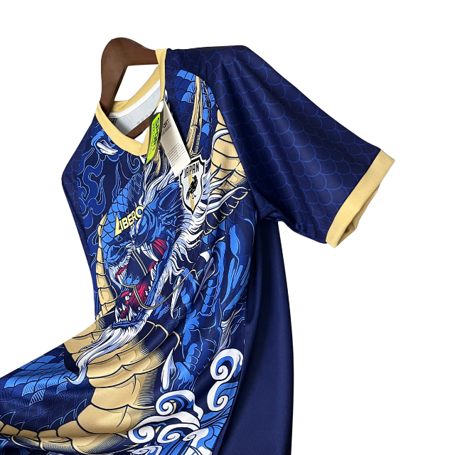 Camisa Japão Edição especial 24/25 - Torcedor Libero Masculina - Azul com detalhes em dourado