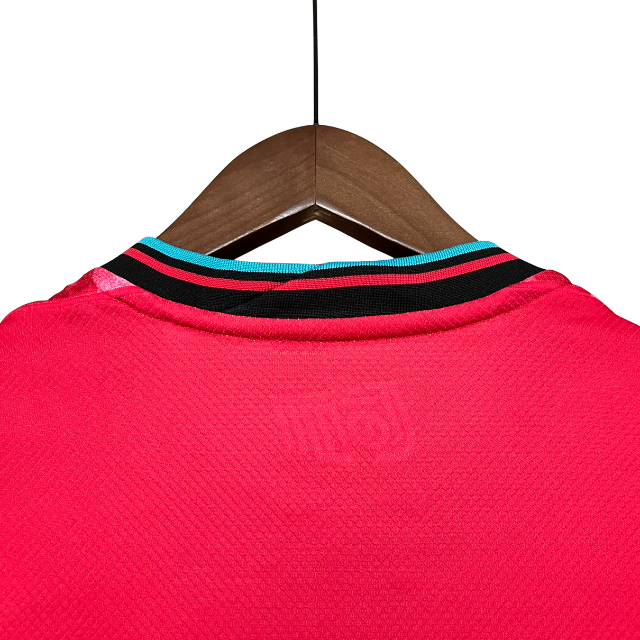 Camisa Seleção Coreia do Sul I 24/25 - Torcedor Masculina - Rosa com detalhes em azul e preto